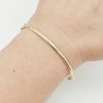 Sárga arany minimál karperec