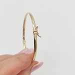 Sárga arany minimál karperec