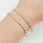 Sárga arany minimál karperec