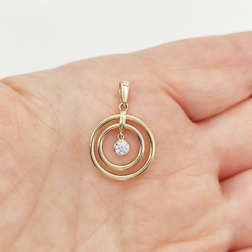 Sárga arany modern medál