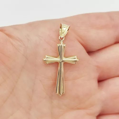 Sárga arany kereszt medál