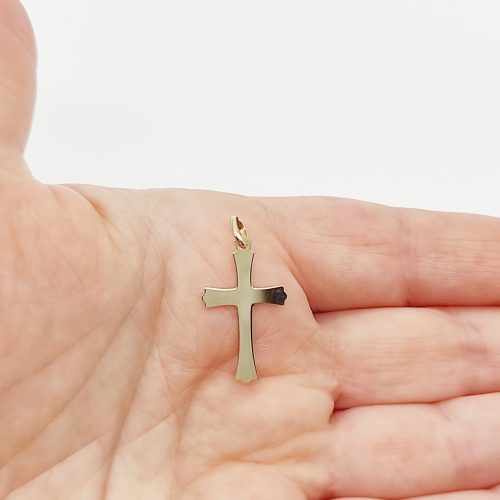 Sárga arany kereszt medál