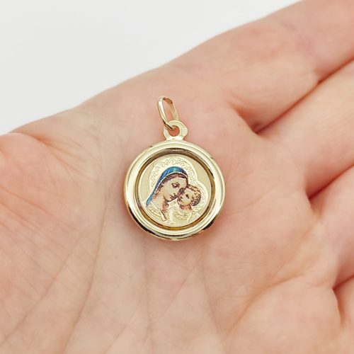 Sárga arany Mária medál