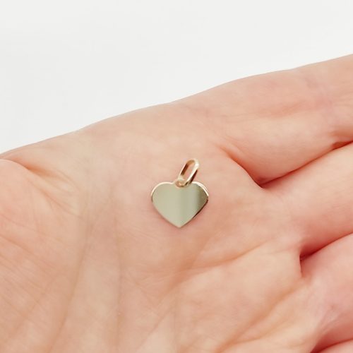 Sárga arany kis szív medál