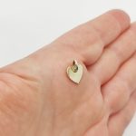 Sárga arany kis szív medál