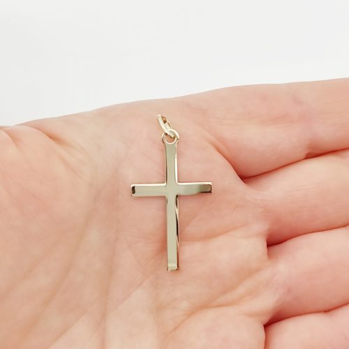 Sárga arany kereszt medál