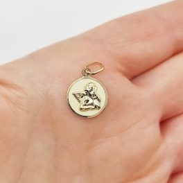 Sárga arany angyalka medál