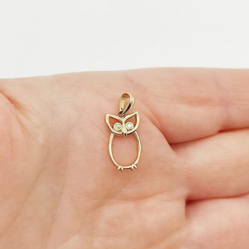 Sárga arany bagoly medál