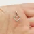 Sárga arany köves szív medál