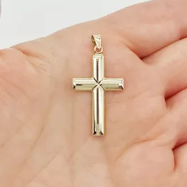 Sárga arany kereszt medál