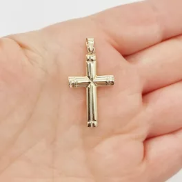 Sárga arany kereszt medál
