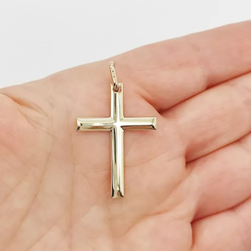 Sárga arany kereszt medál