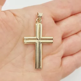Sárga arany kereszt medál