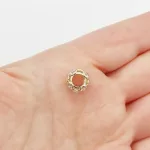 Sárga arany szikrázó köves charm