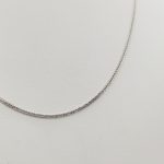 Fehér arany barbara nyaklánc - 45 cm