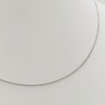 Fehér arany barbara nyaklánc - 50 cm