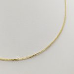 Sárga arany barbara nyaklánc - 55 cm