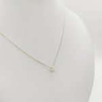 Sárga arany nyaklánc egy köves 6 karmos medállal