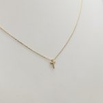 Sárga arany nyaklánc kis kereszt medállal