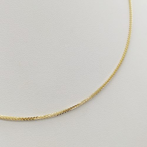 Sárga arany barbara nyaklánc - 50 cm