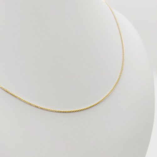 Sárga arany barbara nyaklánc - 55 cm