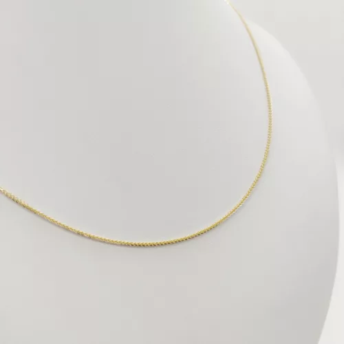 Sárga arany barbara nyaklánc - 55 cm