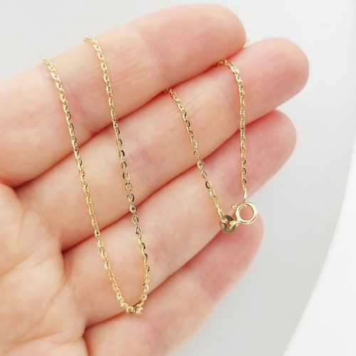 Sárga arany gyöngyanker nyaklánc - 50 cm