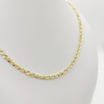 Sárga arany hamis walles nyaklánc - 45 cm