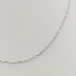 Fehér arany anker nyaklánc - 50 cm