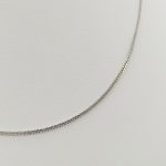 Fehér arany barbara nyaklánc - 50 cm