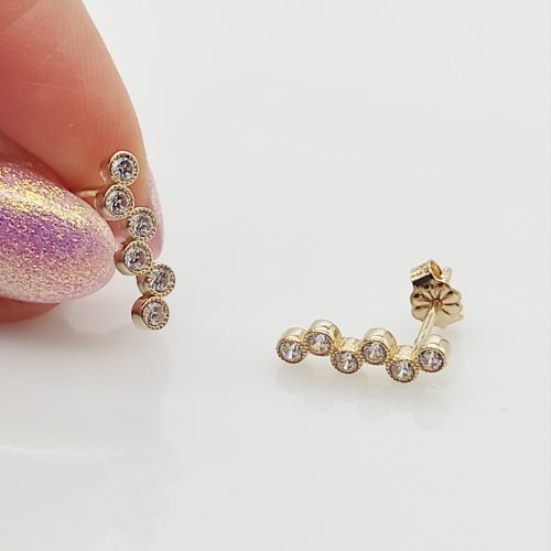 Sárga arany szikrázó fülbevaló