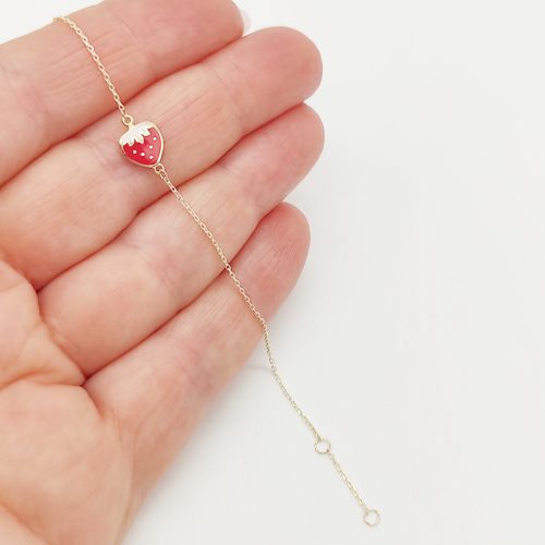 Sárga arany eperke gyermek karlánc