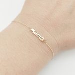 Sárga arany karlánc Mama medállal