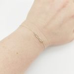 Sárga arany karlánc Mama medállal