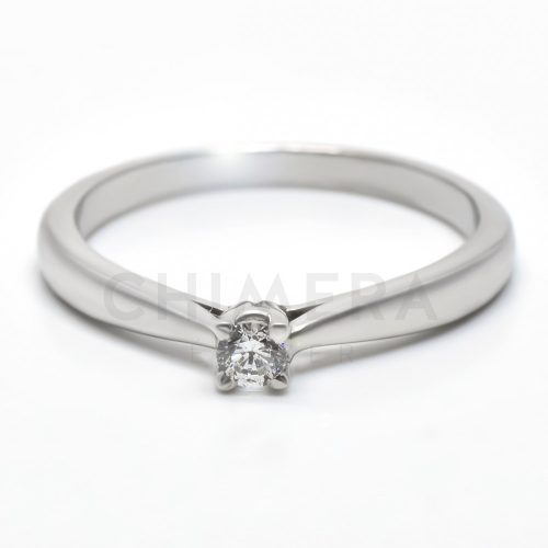 Bellagio arany eljegyzési gyűrű gyémánttal