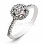 Ravello arany eljegyzési gyűrű gyémánttal