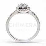 Ravello arany eljegyzési gyűrű gyémánttal