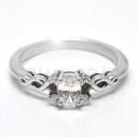 Fiesole arany eljegyzési gyűrű gyémánttal