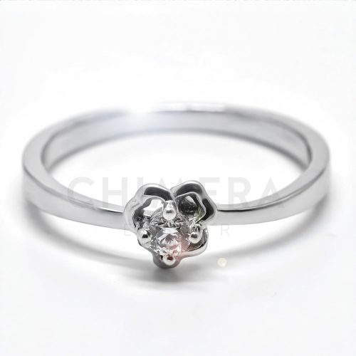 Cortona arany eljegyzési gyűrű gyémánttal