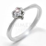 Cortona arany eljegyzési gyűrű gyémánttal