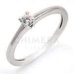 Pienza arany eljegyzési gyűrű gyémánttal