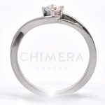 Amalfi arany eljegyzési gyűrű gyémánttal