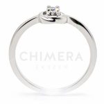 Alba arany eljegyzési gyűrű gyémánttal