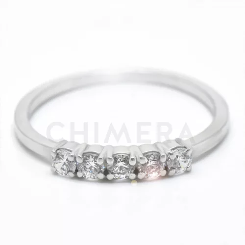 Ischia arany eljegyzési gyűrű gyémánttal