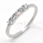 Ischia arany eljegyzési gyűrű gyémánttal