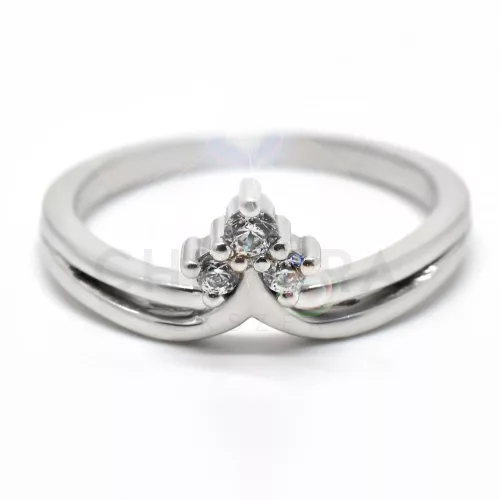 Genova arany eljegyzési gyűrű gyémánttal