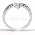 Genova arany eljegyzési gyűrű gyémánttal