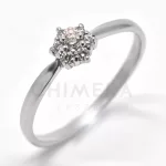 Belluno arany eljegyzési gyűrű gyémánttal