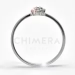 Belluno arany eljegyzési gyűrű gyémánttal