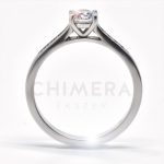 Caserta arany eljegyzési gyűrű gyémánttal